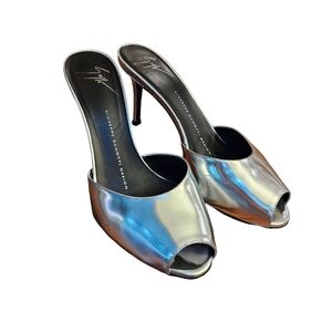 Giuseppe Zanotti Design silver heels